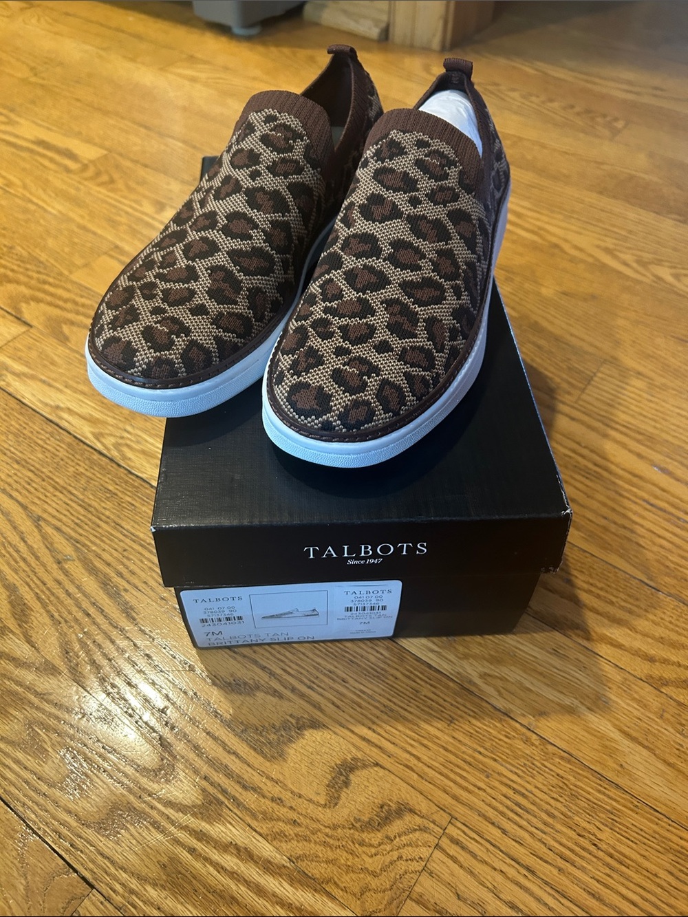 Talbots Animal Print Slip On Shoes